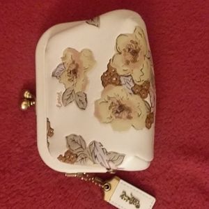 Coach kisslock coin purse